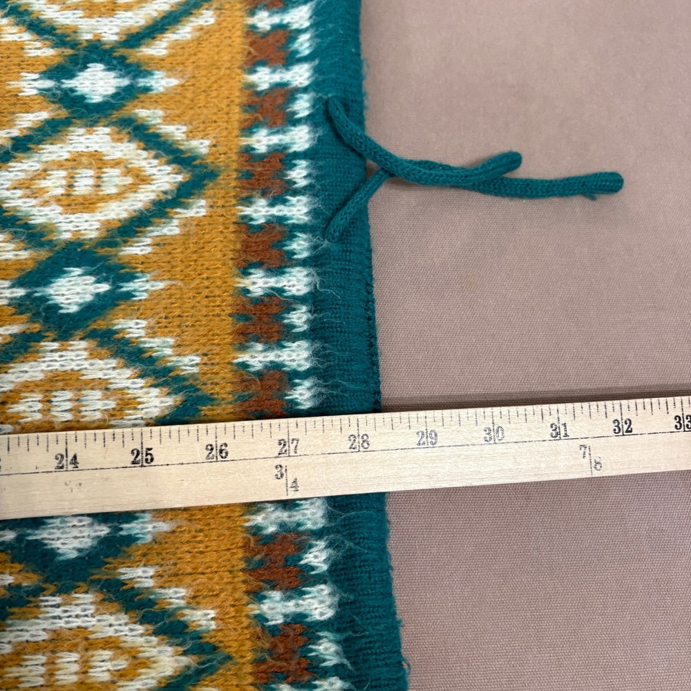 Vintage Chateau Sweater Hoodie Womens S Multicolor Aztec Geometric Retro‎ Boho - Picture 7 of 8